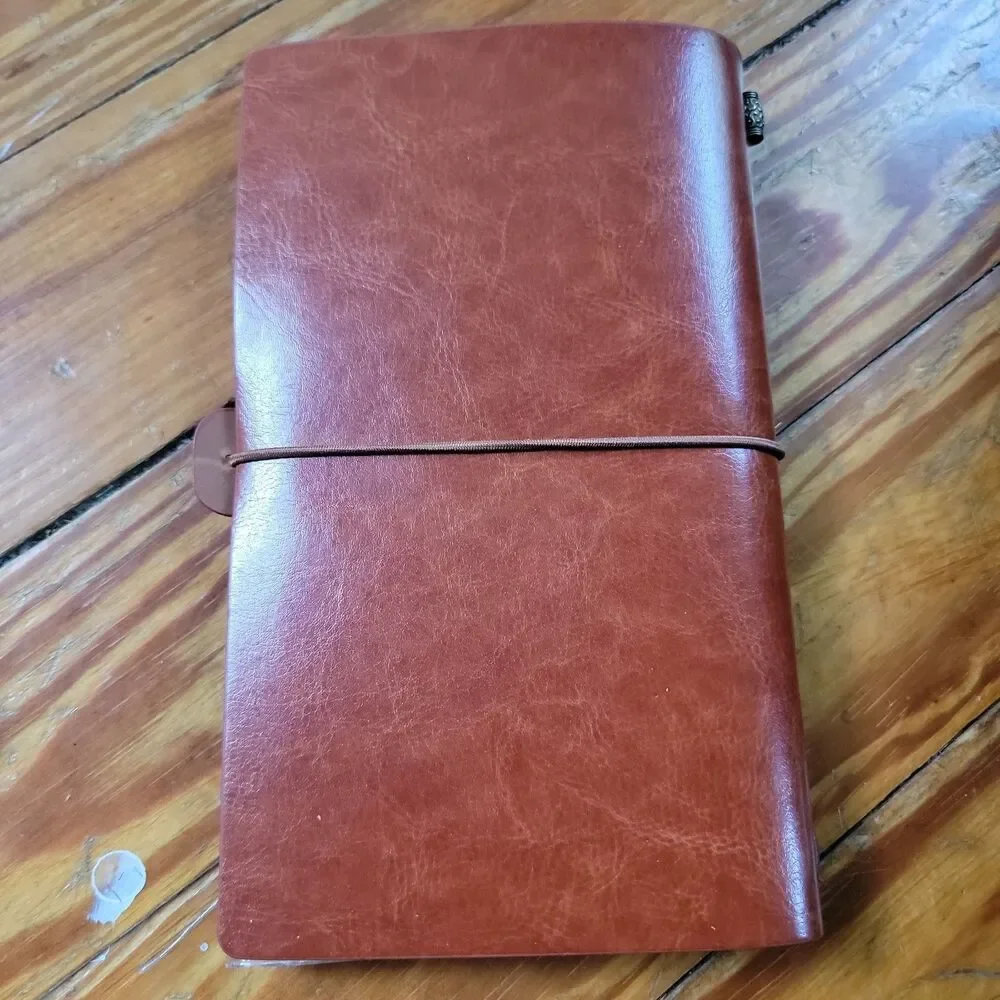 to My Daughter Leather Journal - 140 Page Keepsake Notebook Gift, Refillable Tra